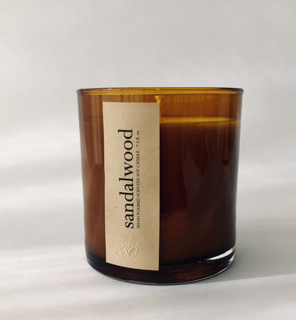 sandalwood scented candle